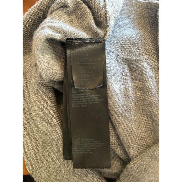 All Saints Mode Merino Wool Knit Sweater Mens Small Crew Neck Gray Soft - Picture 4 of 4